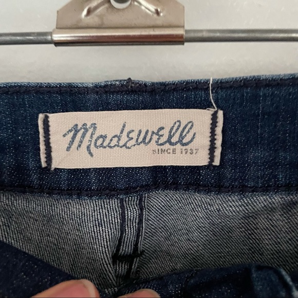 Madewell 10 Inch High Riser Skinny Skinny -Lydia Dark Wash Size 25 - Picture 5 of 13